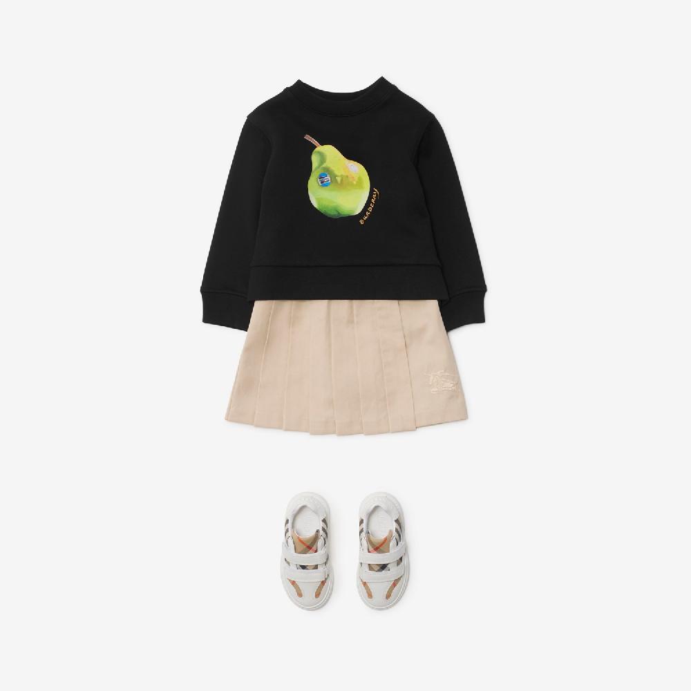 Burberry Falda Plisada En Mezcla De AlgodónPrecio 210 00 € 6-24 Meses