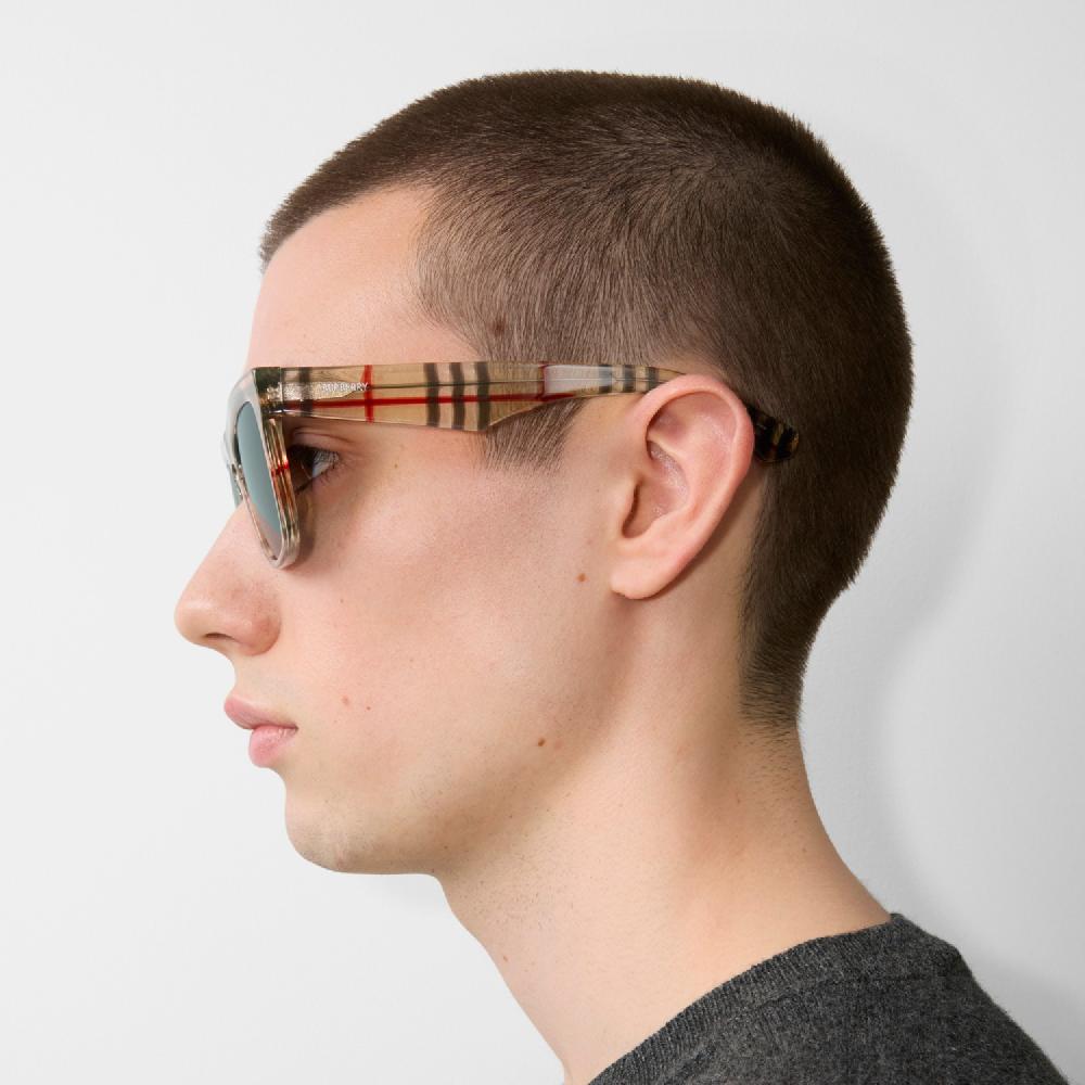 Burberry Gafas De Sol Con Montura Cuadrada CheckPrecio 210 00 € Personalizable Con Iniciales
