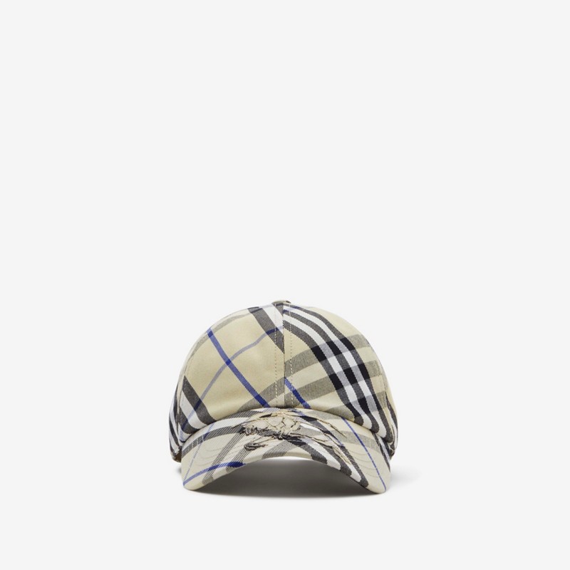 Burberry Gorra en mezcla de algodón Check con EKDPrecio 320 00 €