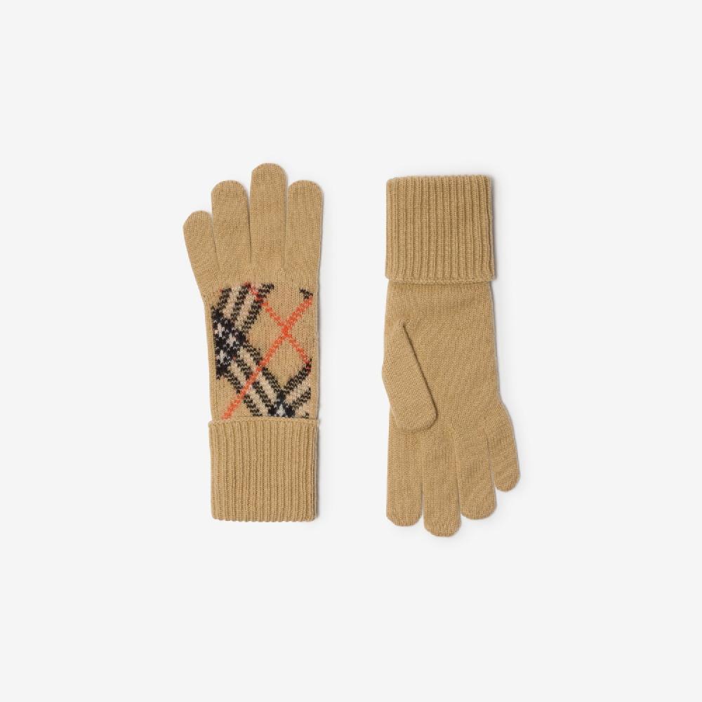 Burberry Guantes En Mezcla De Cachemir CheckPrecio 250 00 €