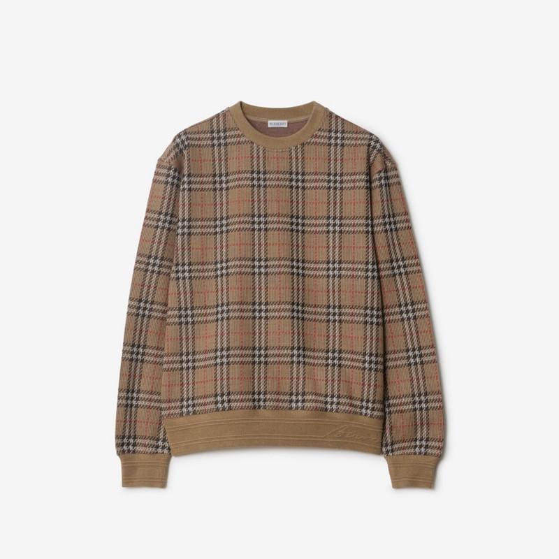 Burberry Jersey en mezcla de algodón CheckPrecio 840 00 €