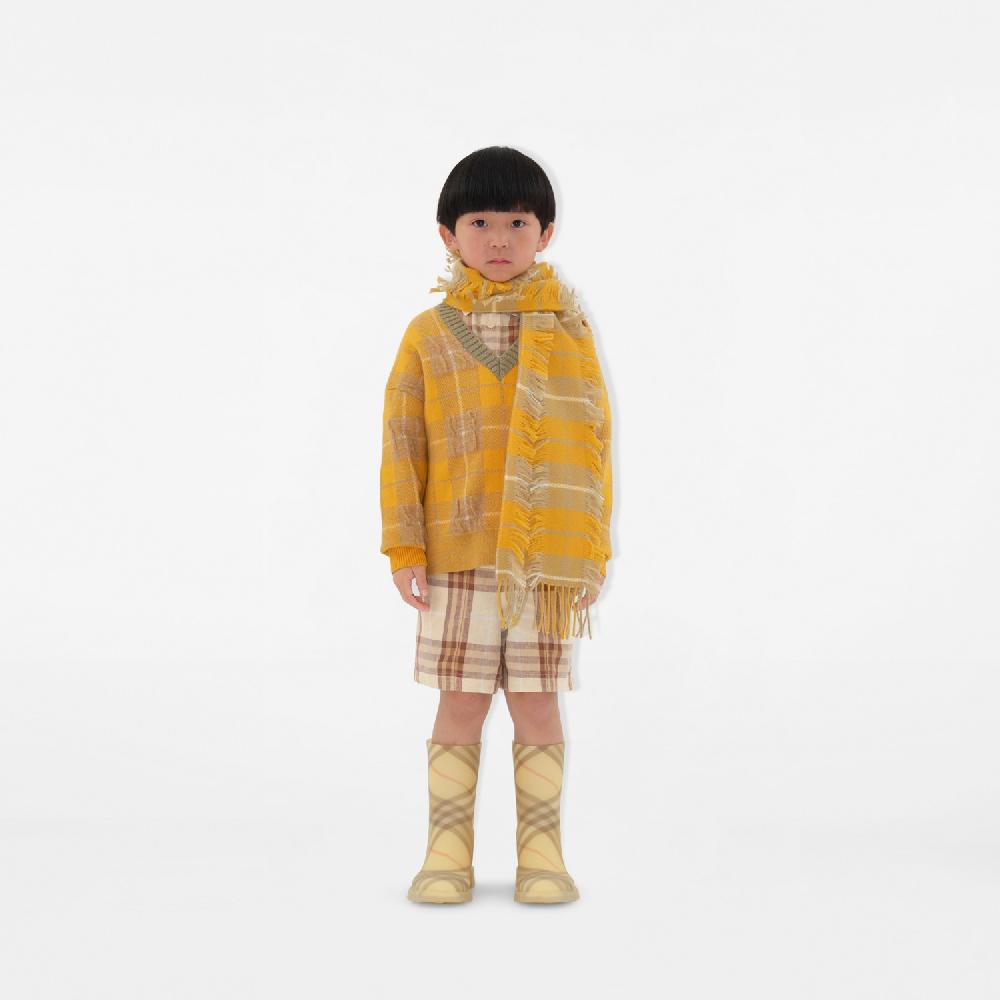 Burberry Jersey En Mezcla De Lino Y Algodón A CuadrosPrecio 450 00 € 3-14 Años