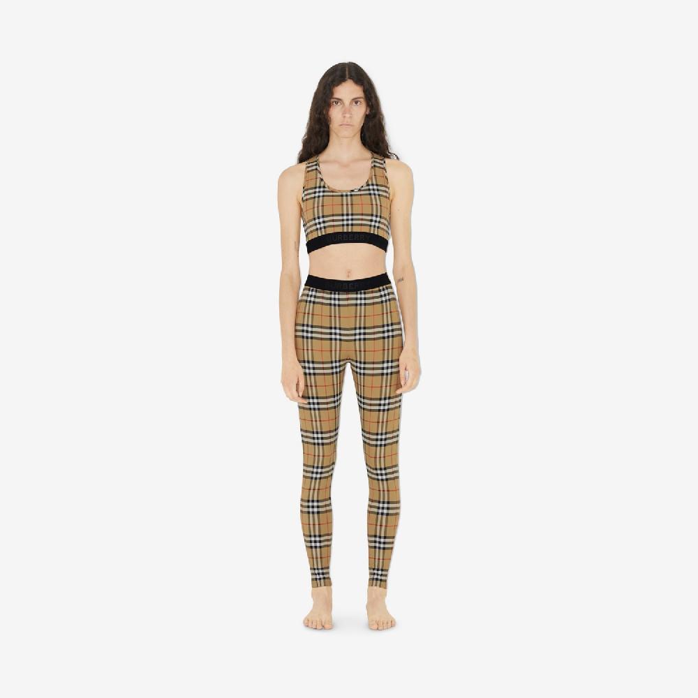 Burberry Leggings En Tejido Jersey Elástico CheckPrecio 490 00 €