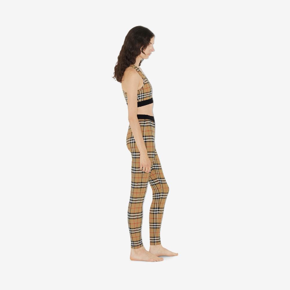Burberry Leggings En Tejido Jersey Elástico CheckPrecio 490 00 €