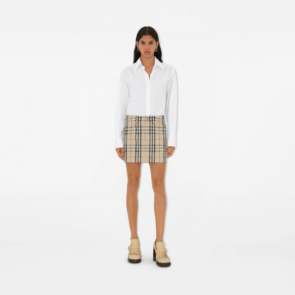 Burberry Minifalda En Tejido Vaquero CheckPrecio 760 00 €