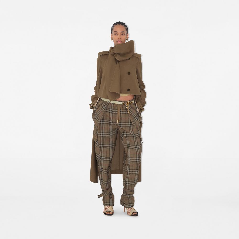 Burberry Pantalones Cargo En Mezcla De Seda CheckPrecio 1.990 00 € Novedades