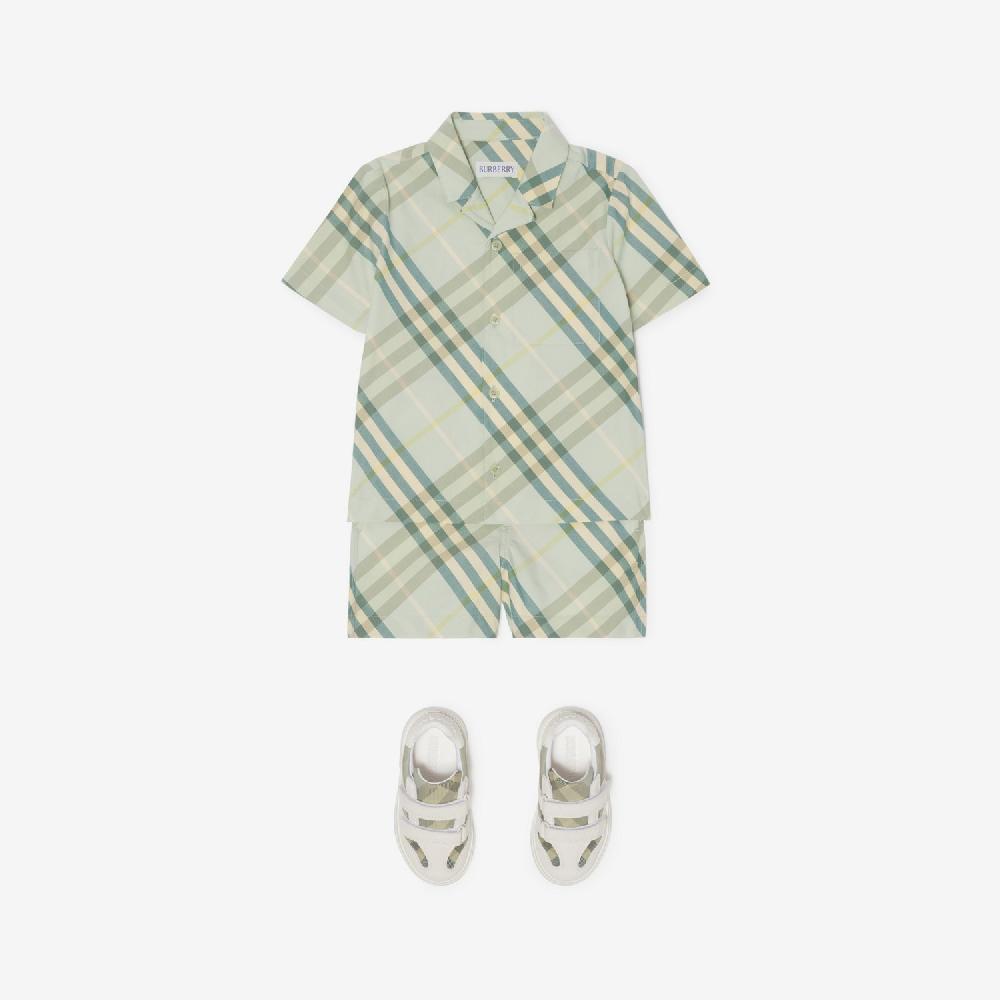 Burberry Pantalones Cortos En Algodón CheckPrecio 220 00 € 6-24 Meses