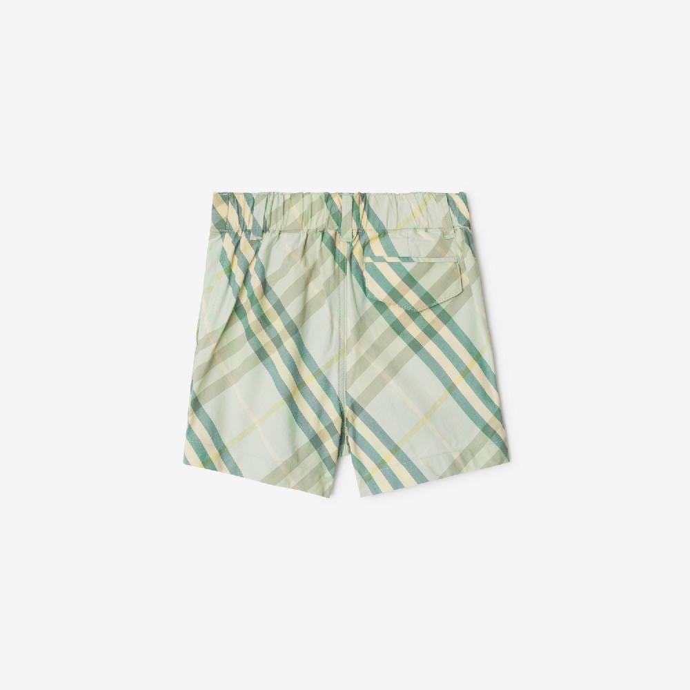 Burberry Pantalones Cortos En Algodón CheckPrecio 220 00 € 6-24 Meses