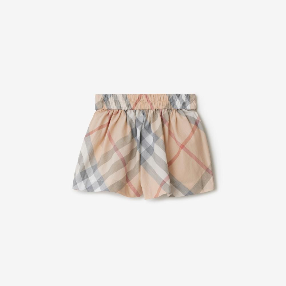 Burberry Pantalones Cortos En Algodón CheckPrecio 230 00 € 6-24 Meses