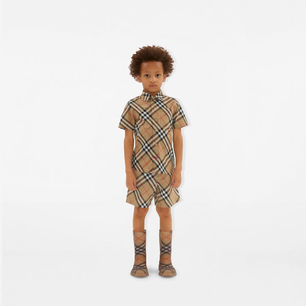 Burberry Pantalones Cortos En Algodón CheckPrecio 250 00 € 3-14 Años