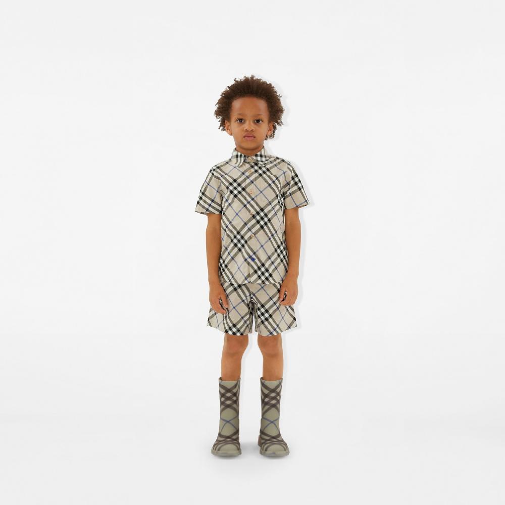 Burberry Pantalones Cortos En Algodón CheckPrecio 250 00 € 3-14 Años