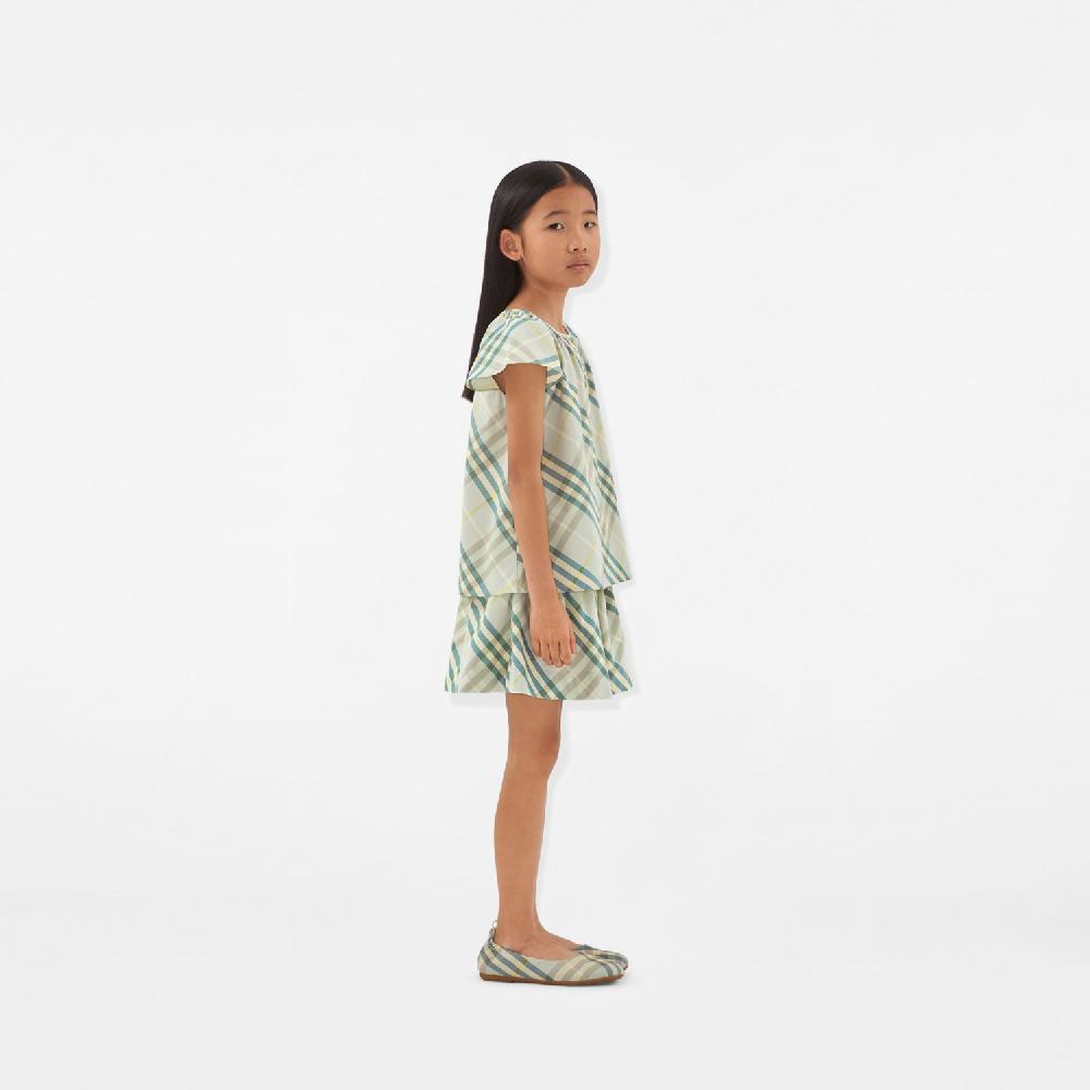 Burberry Pantalones Cortos En Algodón CheckPrecio 260 00 € 3-14 Años