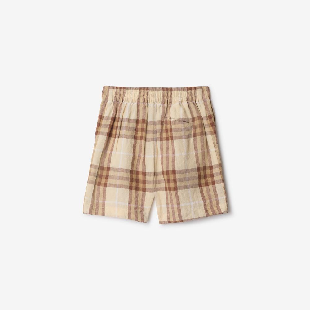 Burberry Pantalones Cortos En Lino A CuadrosPrecio 260 00 € 3-14 Años