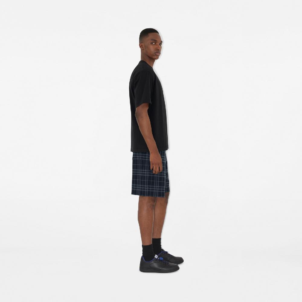 Burberry Pantalones Cortos En Mezcla De Algodón Elástico CheckPrecio 720 00 €