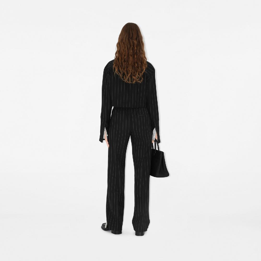 Burberry Pantalones De Vestir En Lana Con Raya DiplomáticaPrecio 970 00 €