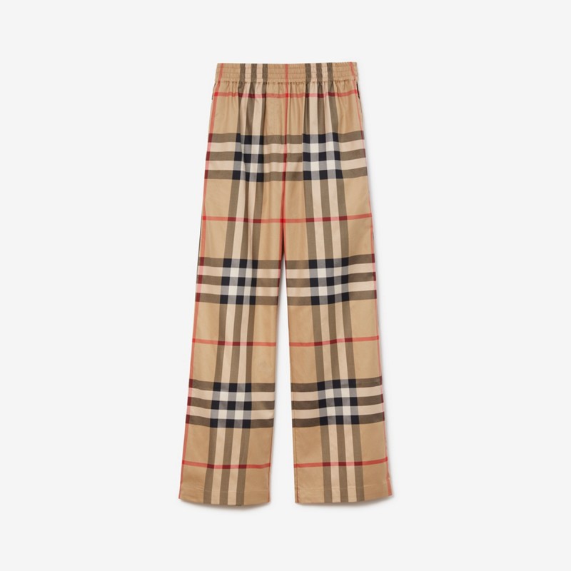 Burberry Pantalones en algodón CheckPrecio 650 00 €
