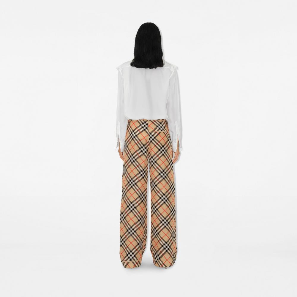 Burberry Pantalones Pijameros En Seda A CuadrosPrecio 1.450 00 €