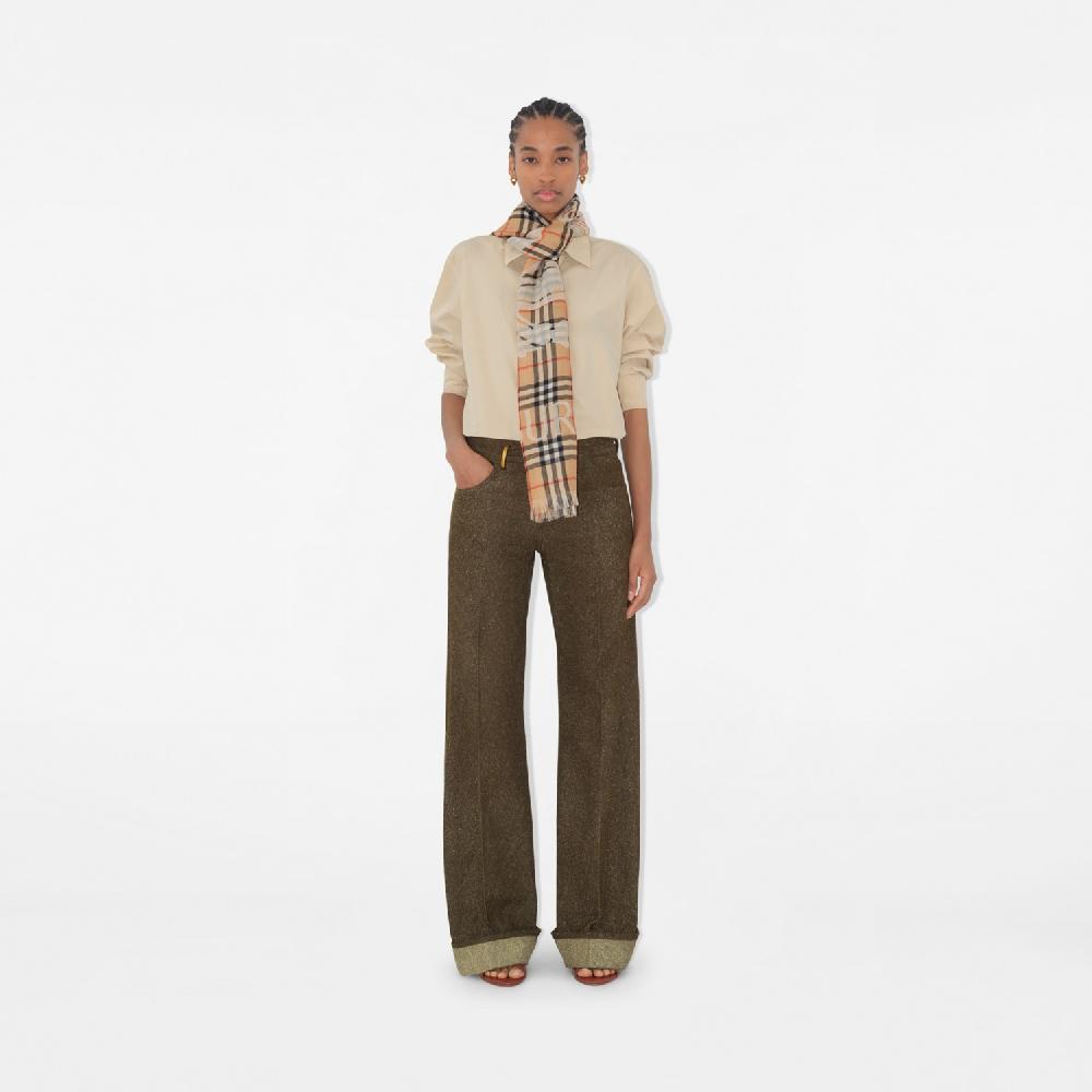 Burberry Pañuelo En Lana Check Con EKDPrecio 480 00 € Novedades