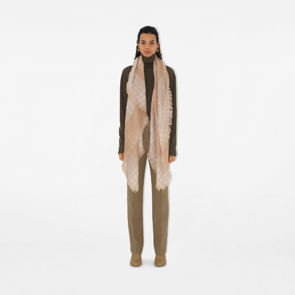 Burberry Pañuelo En Mezcla De Lana Check Con EKDPrecio 480 00 €