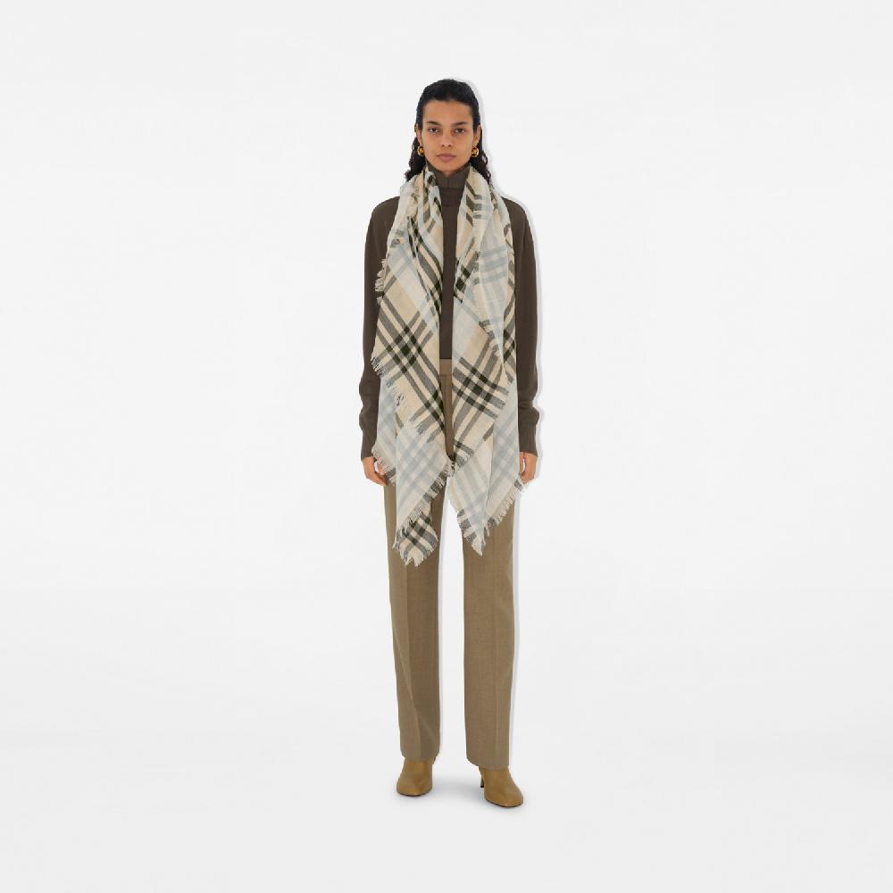 Burberry Pañuelo En Mezcla De Lana Check Con EKDPrecio 480 00 €