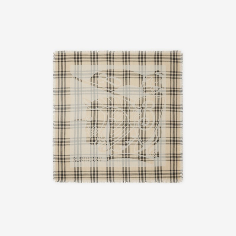 Burberry Pañuelo en mezcla de lana Check con EKDPrecio 480 00 €