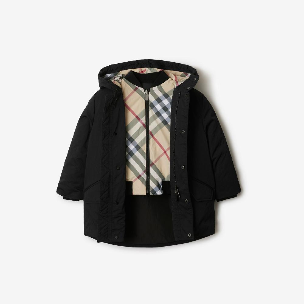 Burberry Parka En Nailon Con Interior Acolchado De Quita Y PonPrecio 860 00 € 3-14 Años