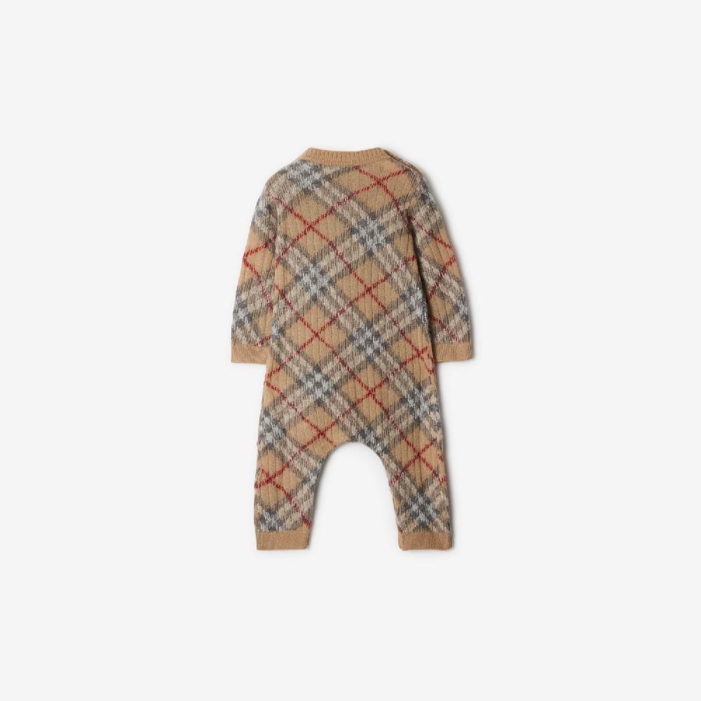 Burberry Pelele En Mezcla De Alpaca Lana Y Seda CheckPrecio 450 00 € 1-18 Meses