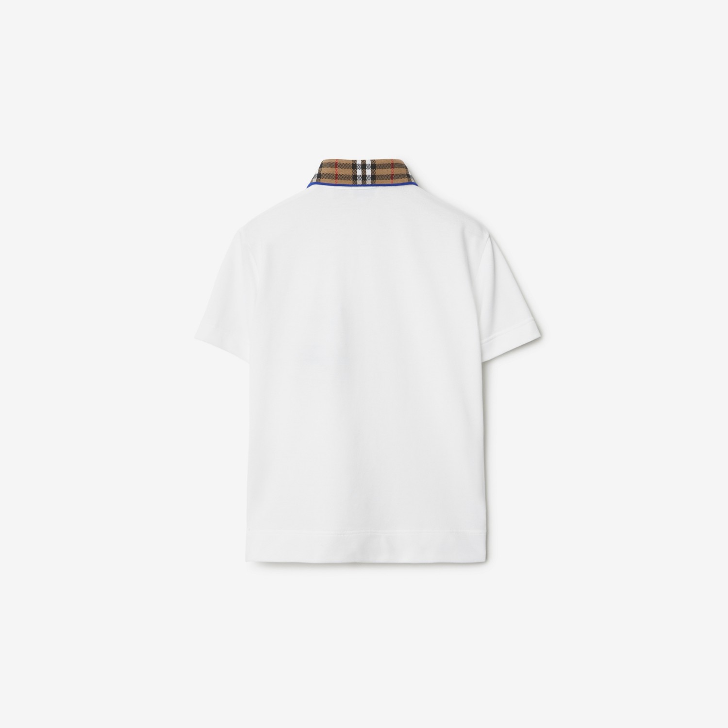 Burberry Polo En Algodón Con Cuello CheckPrecio 220 00 € 3-14 Años