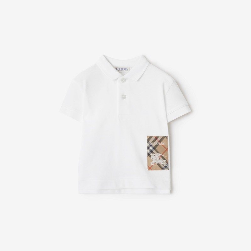 Burberry Polo en algodón con etiqueta CheckPrecio 150 00 € 6-24 meses