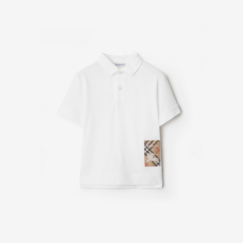 Burberry Polo en algodón con etiqueta CheckPrecio 190 00 € 3-14 años