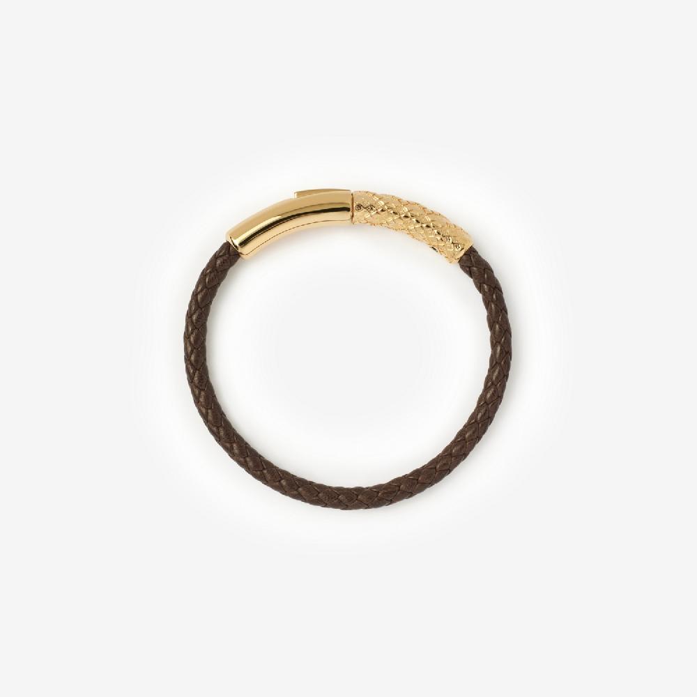 Burberry Pulsera En Piel Con Detalle A CuadrosPrecio 270 00 € Costume Jewellery