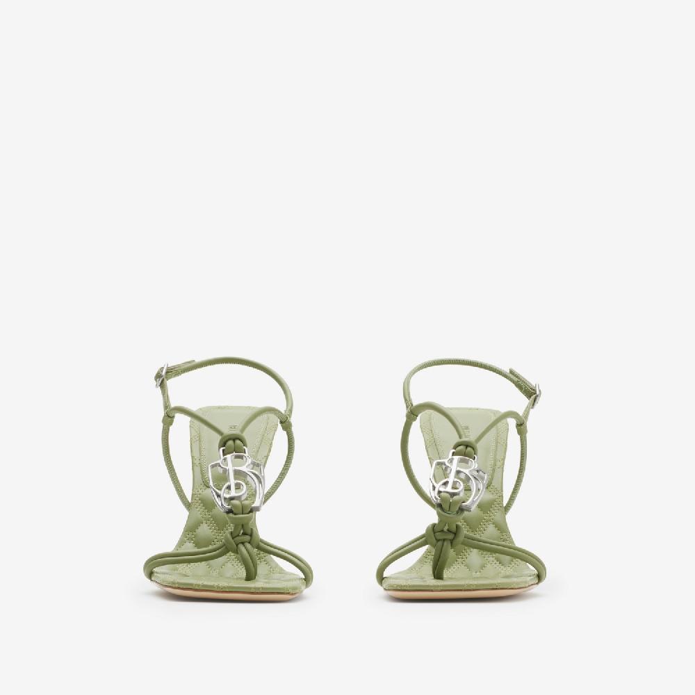 Burberry Sandalias Ronda En Piel Con Tacón AltoPrecio 790 00 € Novedades