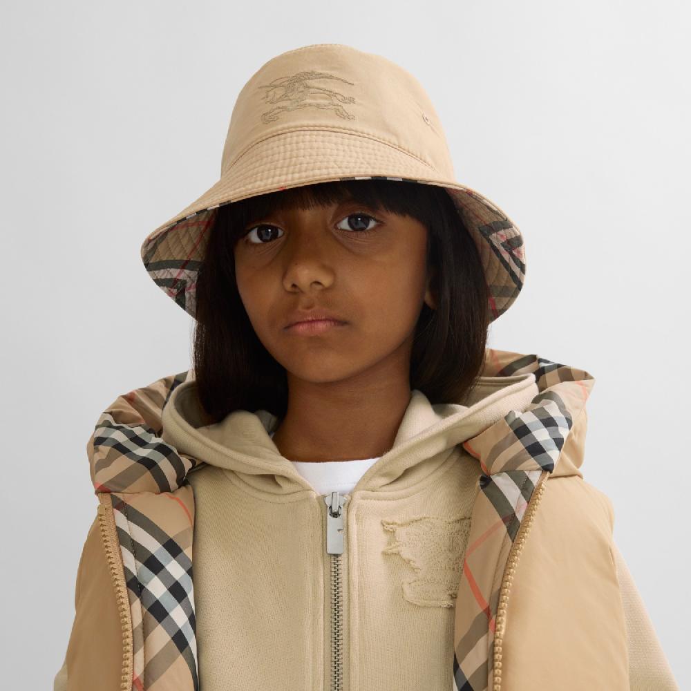 Burberry Sombrero De Pesca Reversible En Mezcla De AlgodónPrecio 240 00 € 4-14 Años