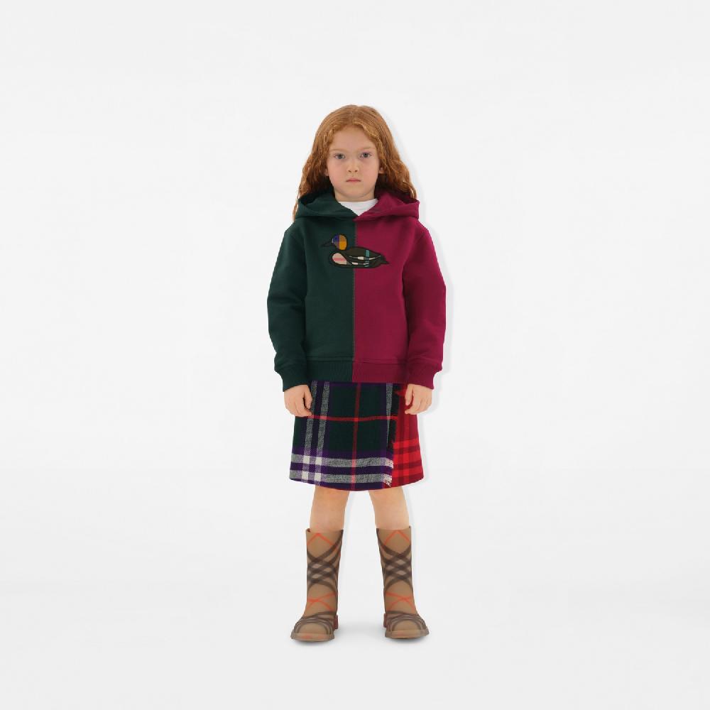 Burberry Sudadera Bicolor En Algodón Con Pato Y CapuchaPrecio 370 00 € 3-14 Años