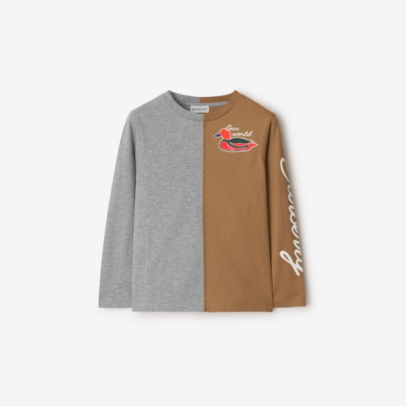 Burberry Sudadera bicolor en algodón con patoPrecio 240 00 € 3-14 años