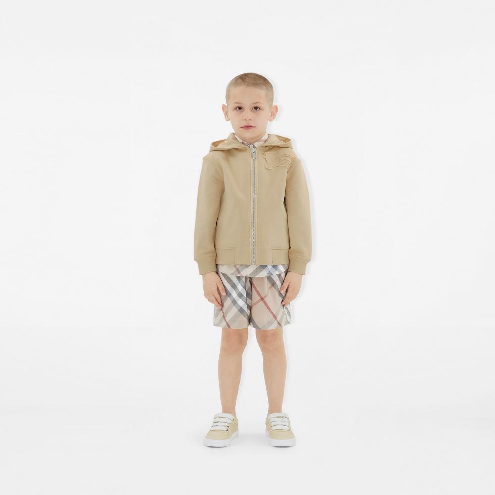 Burberry Sudadera En Algodón Con Capucha Cremallera Y EKDPrecio 290 00 € 3-14 Años