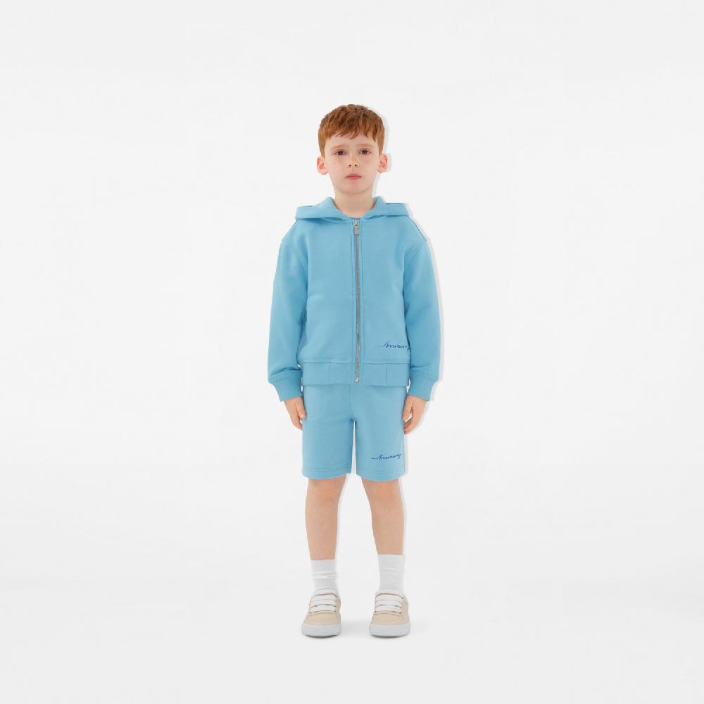 Burberry Sudadera En Algodón Con Capucha Y CremalleraPrecio 350 00 € 3-14 Años