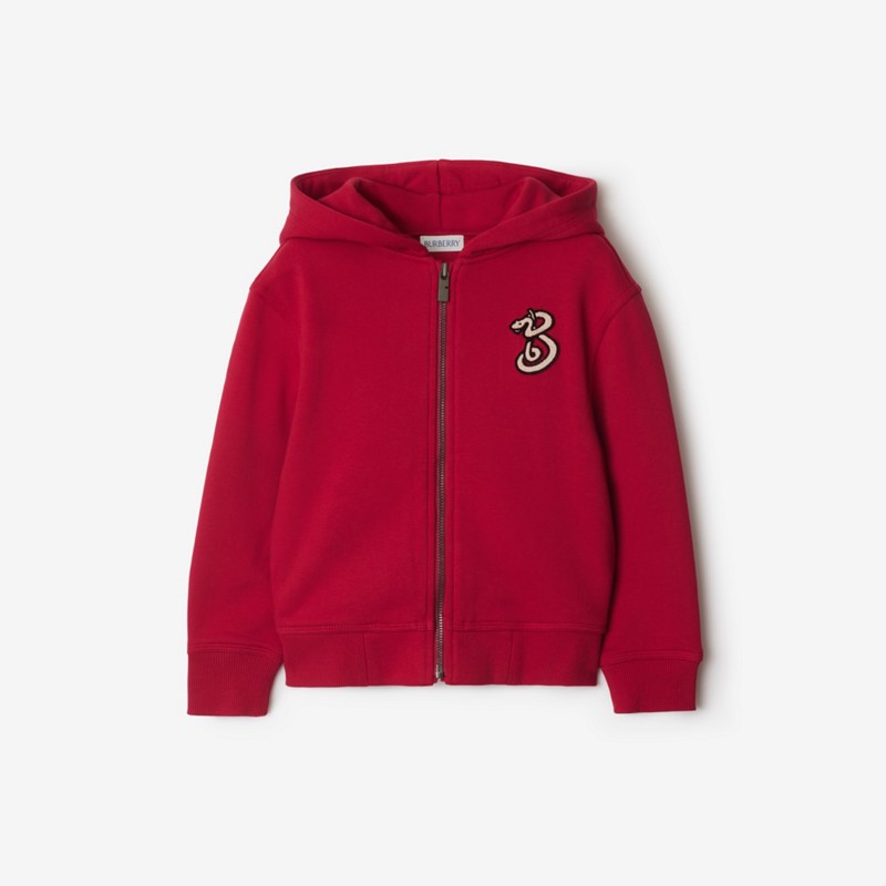 Burberry Sudadera en algodón con cremallera capucha y motivo B SnakePrecio 380 00 € Año Nuevo Lunar
