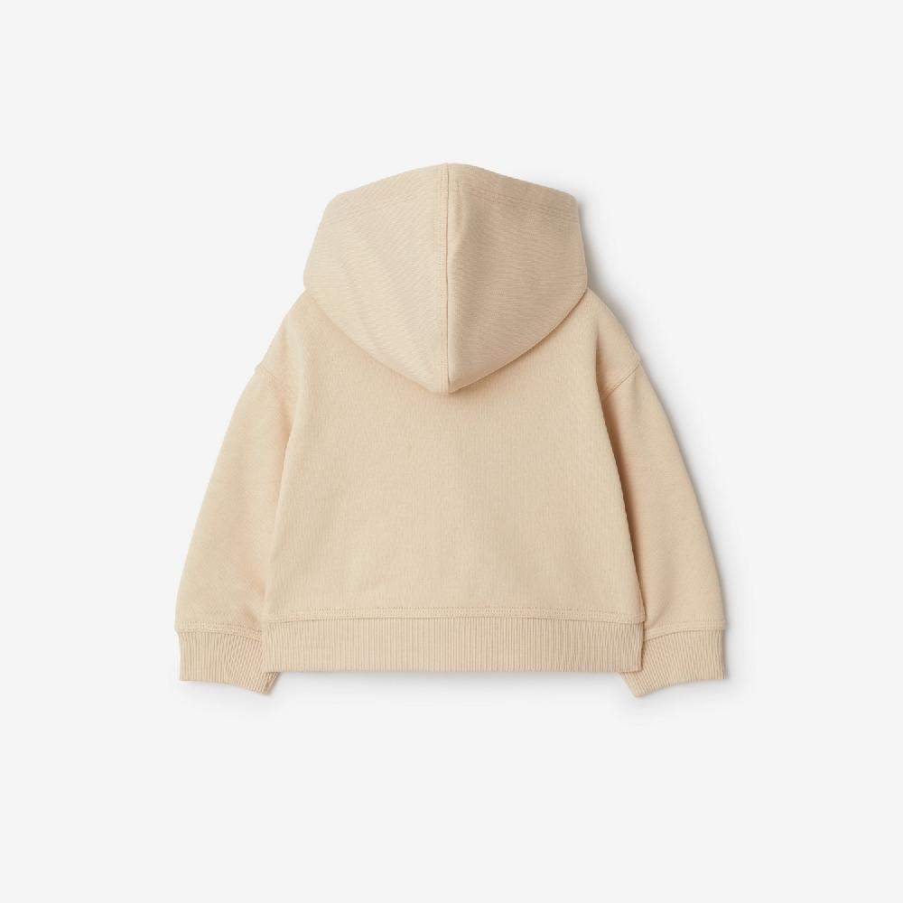 Burberry Sudadera En Algodón Con Etiqueta Check Capucha Y CremalleraPrecio 270 00 € 6-24 Meses