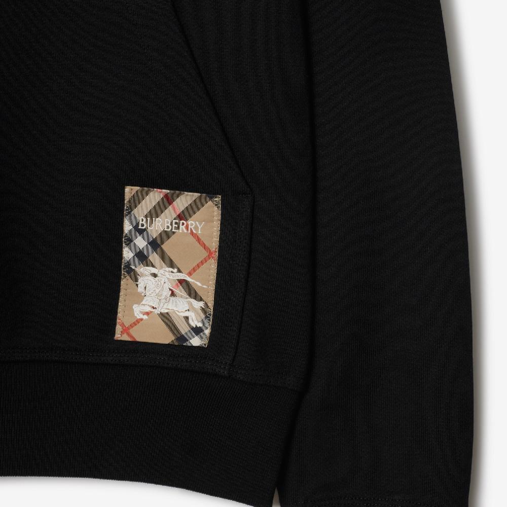Burberry Sudadera En Algodón Con Etiqueta Check Y CapuchaPrecio 620 00 €