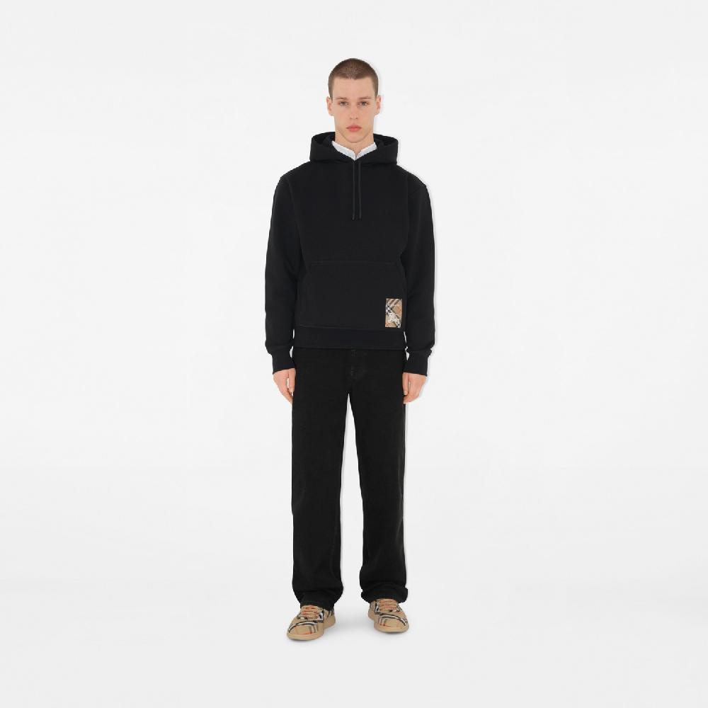 Burberry Sudadera En Algodón Con Etiqueta Check Y CapuchaPrecio 620 00 €