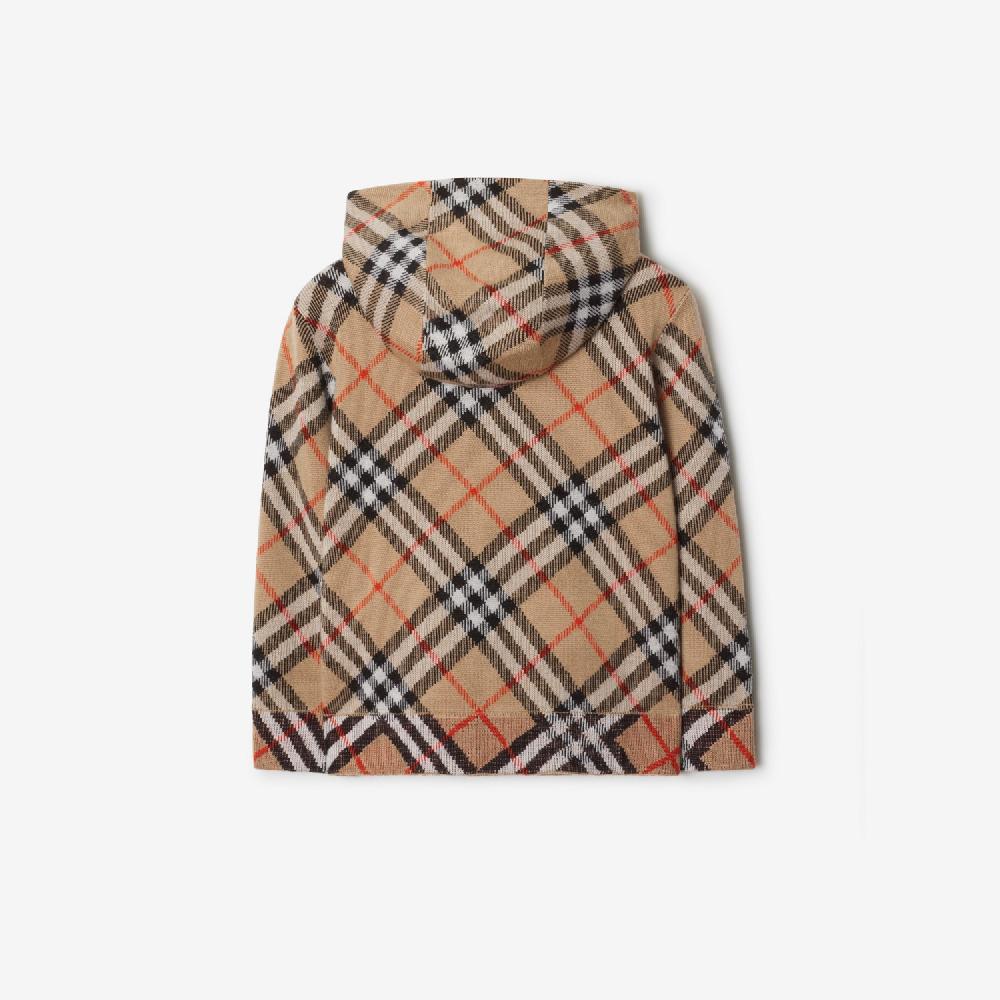 Burberry Sudadera En Lana Check Con Cremallera Y CapuchaPrecio 450 00 € 3-14 Años