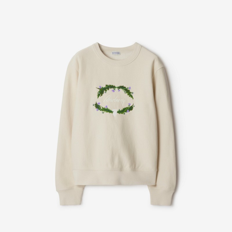 Burberry Sudadera en mezcla de algodón con logotipo y cardosPrecio 690 00 €