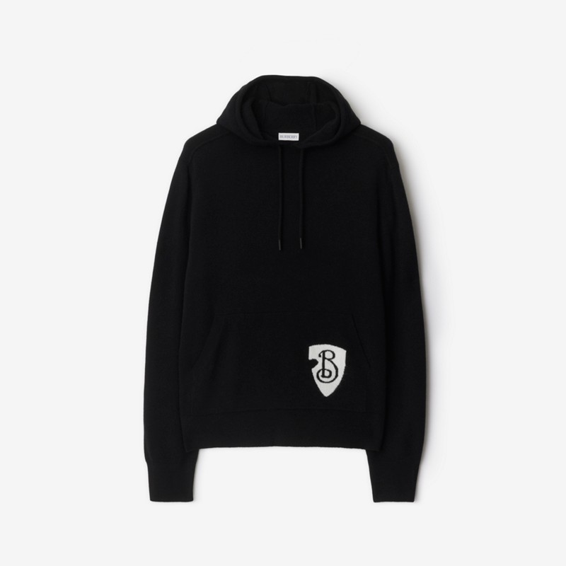 Burberry Sudadera en mezcla de lana con capucha y motivo B ShieldPrecio 1.050 00 €