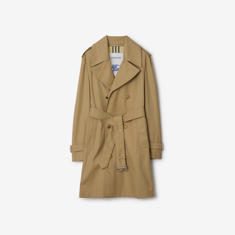 Burberry Trench coat de longitud media en mezcla de algodónPrecio 2.190 00 € Pasarela