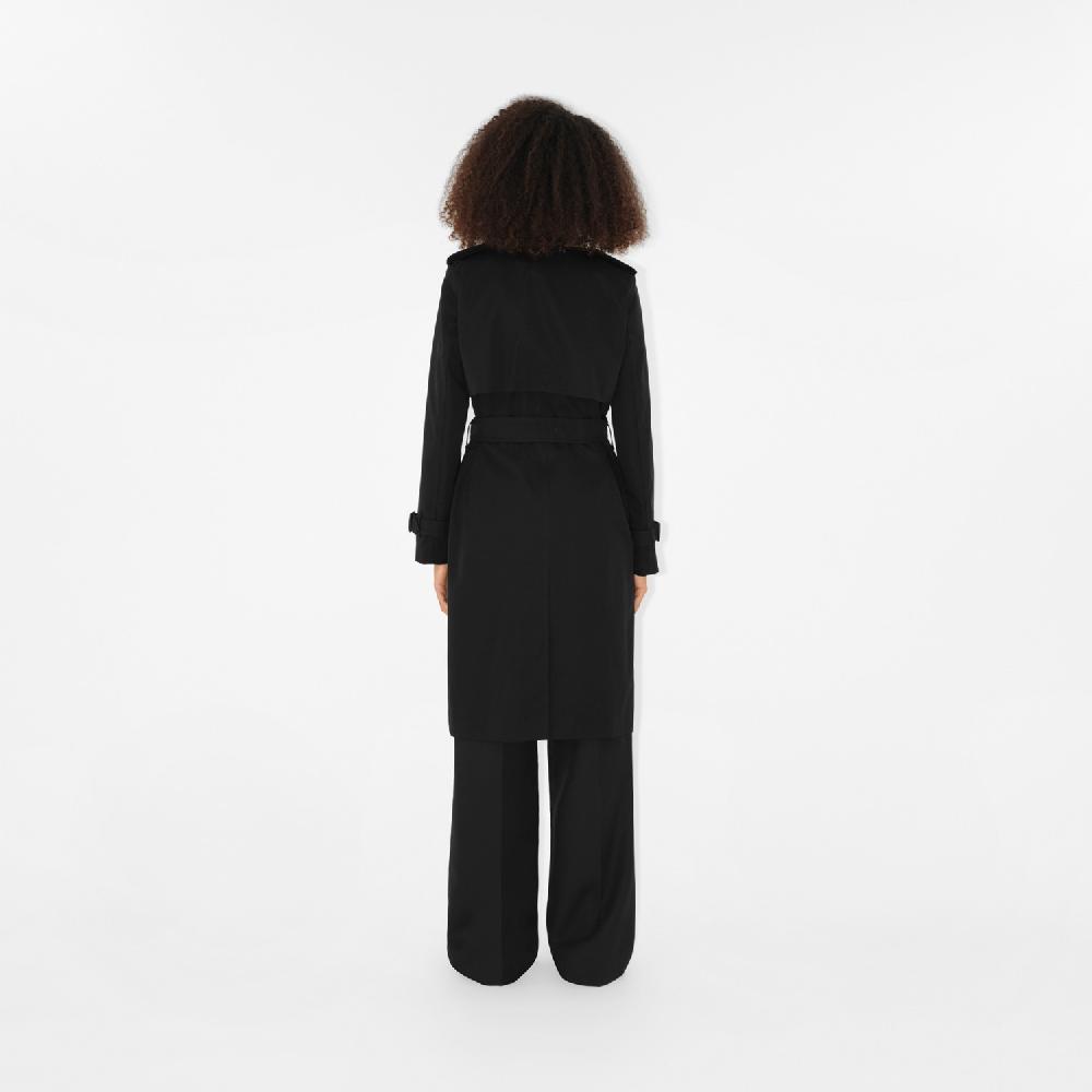 Burberry Trench Coat Largo En Gabardina Con Cuello CheckPrecio 2.250 00 €