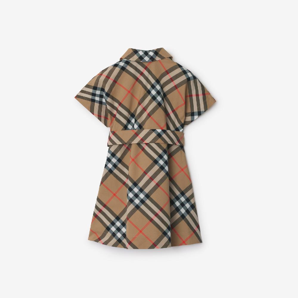 Burberry Vestido Camisero En Algodón CheckPrecio 370 00 € 6-24 Meses