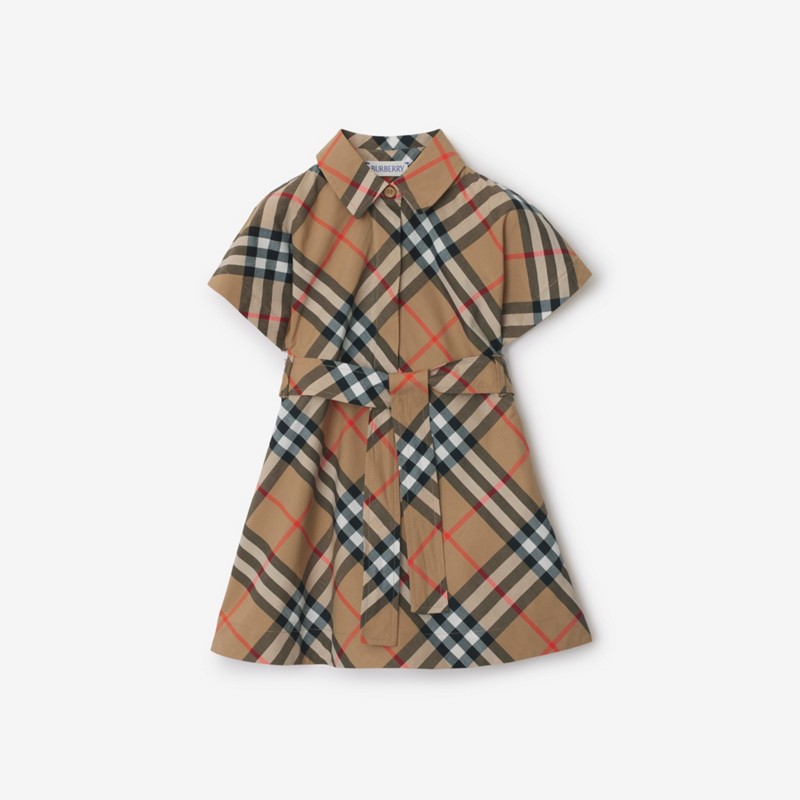 Burberry Vestido camisero en algodón CheckPrecio 370 00 € 6-24 meses
