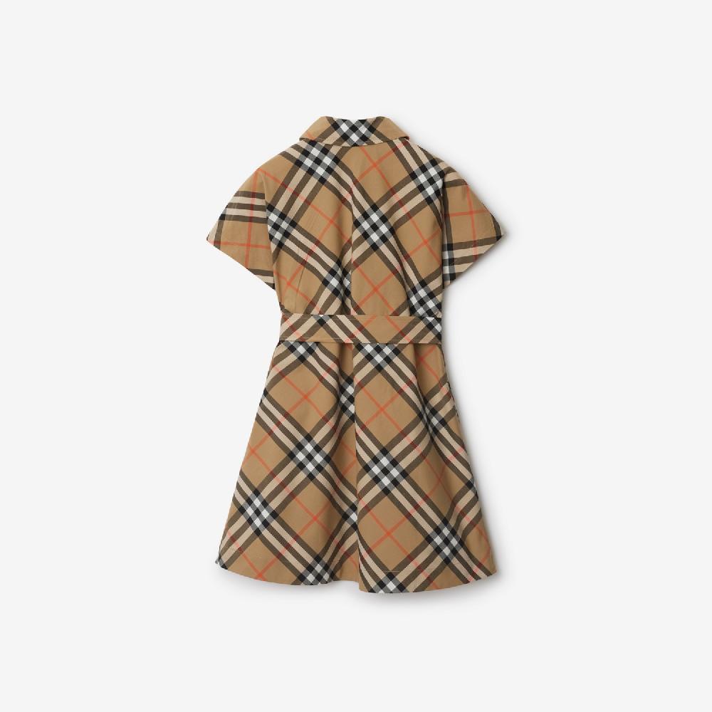 Burberry Vestido Camisero En Algodón CheckPrecio 450 00 € 3-14 Años