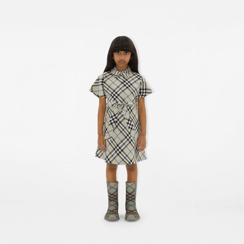 Burberry Vestido Camisero En Algodón CheckPrecio 450 00 € 3-14 Años